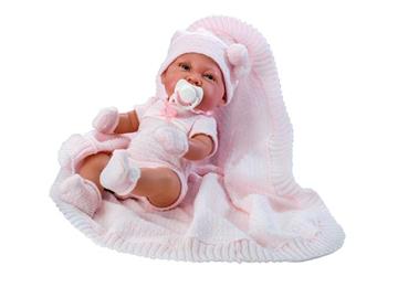 Imagen de Muñeca Rauber 34 Cm Con Toquilla Rosa