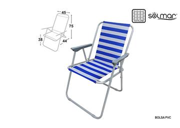 Imagen de Silla Playa Alta Susan Marinera 38X75X45Cm 