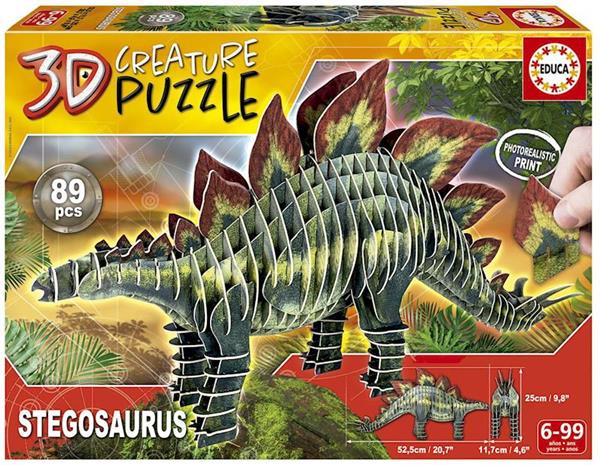 Imagen de Puzzle 3D Dinosaurio Stegosaurus