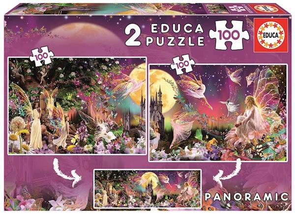 Imagen de Puzzle 2X100 Tríptico De Hadas