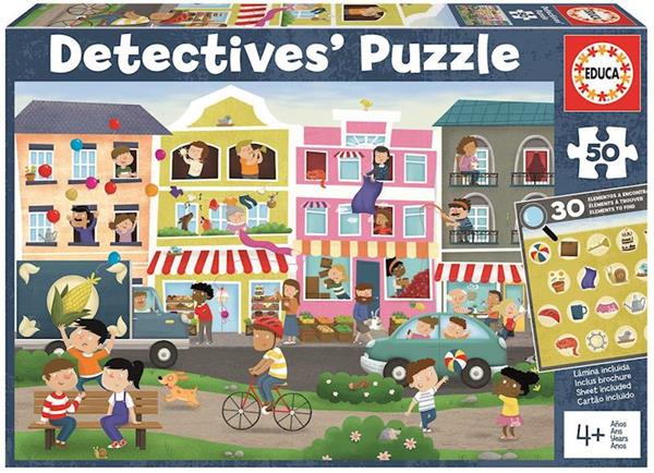 Imagen de Puzzle Observación Ciudad Detectives 50 Piezas