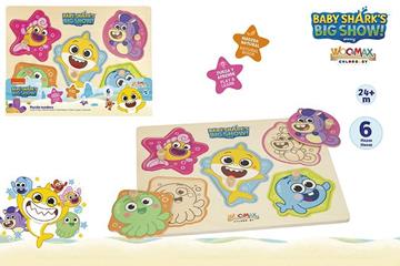 Imagen de Puzle Encajable De Madera Baby Shark