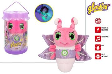 Imagen de Peluche Rosa Luciérnaga Glowies