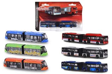 Coches de juguete con diseño comic autobus