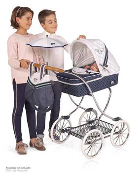 Imagen de Coche Muñeca Classic Romantic con Sombrilla y Capota