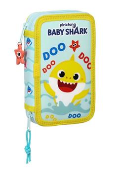 Imagen de Plumier Doble 28 Piezas Baby Shark Beach Day