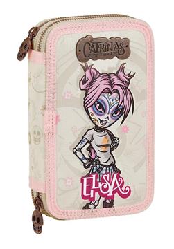 Imagen de Plumier Doble 28 Piezas Catrinas Elsa