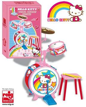 Imagen de Conjunto Batería Hello Kitty Con Banqueta