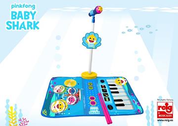 Imagen de Alfombra Baby Shark Bateria Y Piano