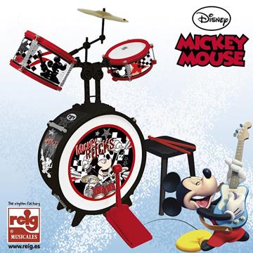 Imagen de Batería Mickey Mouse 3 Elementos Con Banqueta