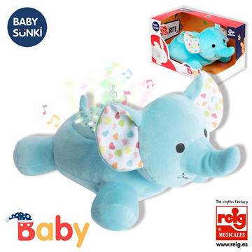 Imagen de Proyector Musical Elefante Peluche 25 Cm