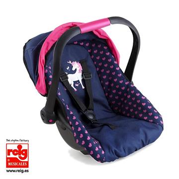 Imagen de Silla Coche Para Muñecas Deluxe Azul Marino