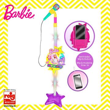 Imagen de Micrófono De Barbie Con Pie Amplificador