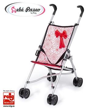 Imagen de Sillita Paseo Muñeca Pleglable Rojo/Blanco