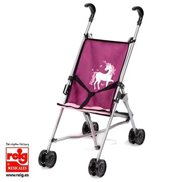 Imagen de Sillita Paseo Muñeca Pleglable Unicornio