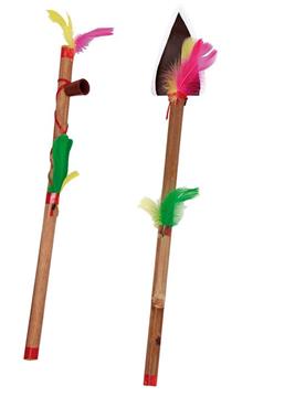 Imagen de Hacha, Pipa Y Cuchillo Indio Viving Costumes 