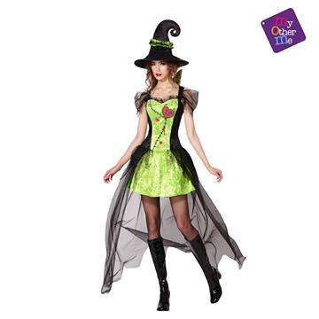 Imagen de Disfraz Adulto Bruja Verde Talla M-L Viving Costumes