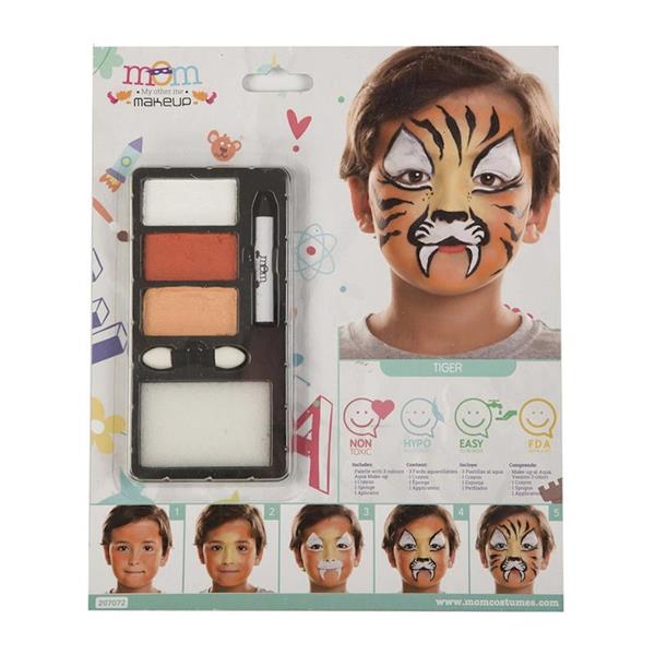 Imagen de Kit Maquillaje Infantil Tigre Viving Costumes