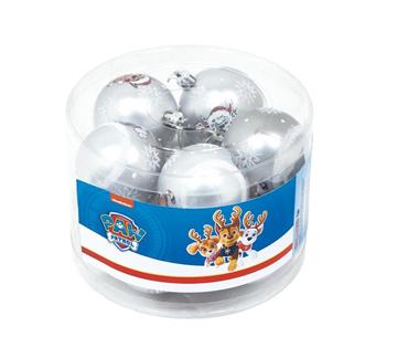 Imagen de 10 Bolas Navidad Patrulla Canina Plata