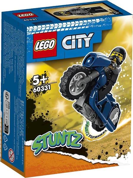 Imagen de LEGO 60331 City Stuntz Moto Acrobática: Carretera, Juguete de Construcción, Mini Figura Piloto de Acrobacias, Regalo para Niños a Partir 5 Años