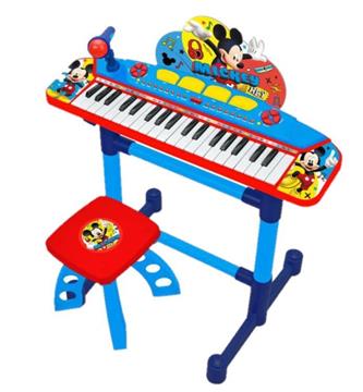 Imagen de Mickey Mouse Órgano Electrónico con Micro Y Banqueta