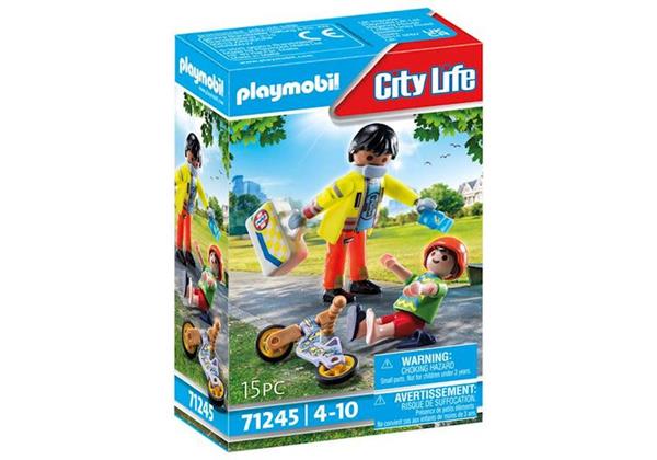 Imagen de Playmobil Set Paramédico y Caida de Niño