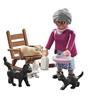 Imagen de Playmobil Special Plus Abuela con gatos 
