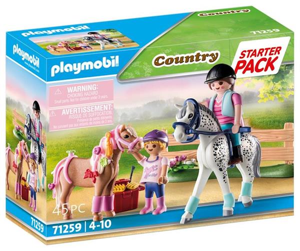 Imagen de Playmobil Country Starter Pack Cuidado de Caballos