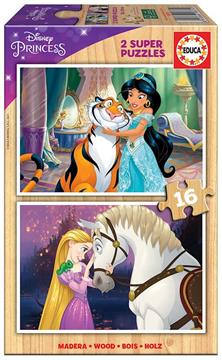 Imagen de Princesas Disney Rapunzel y Aladdin Puzzle 16 Piezas