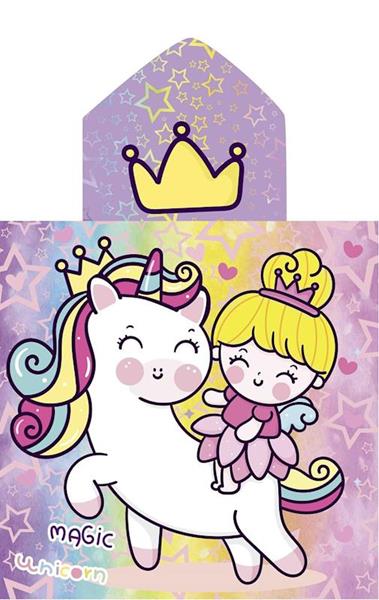 Imagen de Poncho Unicornprins Estampado 60X120 Cm