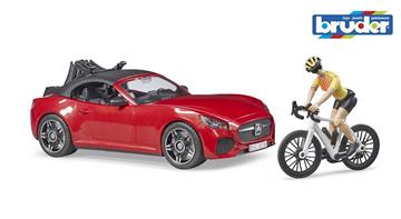 Imagen de Bruder Coche Roadster Con Ciclista