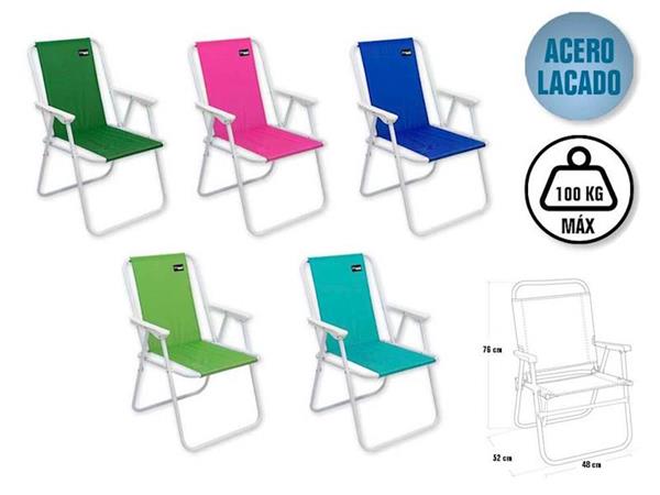 Imagen de Silla Acero Oxford Plegable