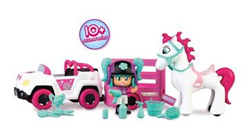 Imagen de Pinypon Coche Con Remolque y Caballo