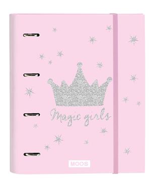 Imagen de Carpeta 4 Anillas Moos Magic Girls Safta
