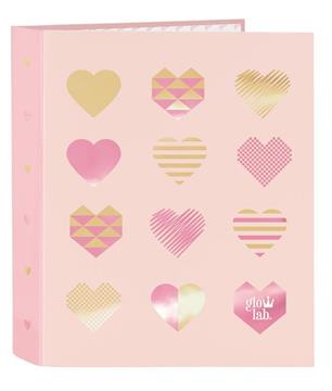 Imagen de Carpeta de Folio 4 Anillas Corazones Safta