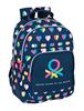Imagen de Benetton Corazones Mochila Escolar Safta 