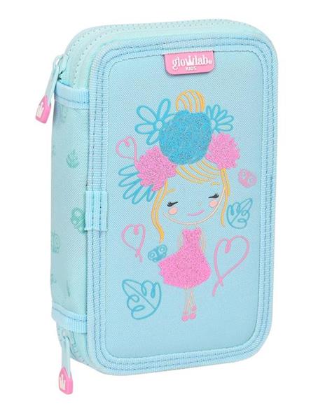 Imagen de Plumier Doble Glowlab Kids Cute Safta