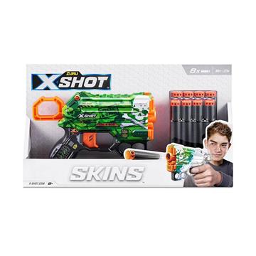 Imagen de Pistola X-Shot Skins Menace, incluye 8 dardos, 15x9x3cm, mod.sdos. (Jugatoys - Zuru - 36515)