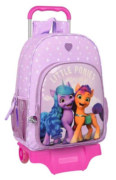 Imagen de My Little Pony Mochila Escolar con Carro Safta