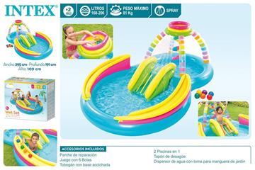 Imagen de Centro de Juegos Hinchable Arco Iris con Tobogan