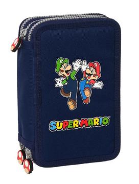 Imagen de Super Mario Plumier Triple 36 Piezas