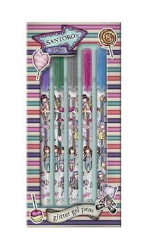 Imagen de Gorjuss Fairground Carousel Set 5 Bolígrafos Gel Brillante