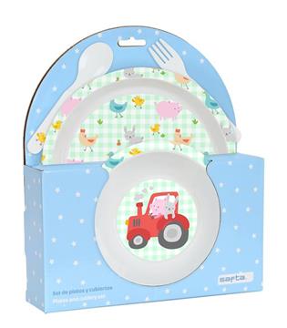 Imagen de Safta Set De Platos Preescolar Granja