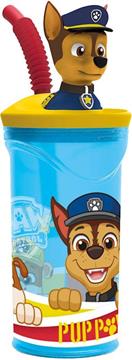 Imagen de La Patrulla Canina Vaso infantil 3D Con Pajita