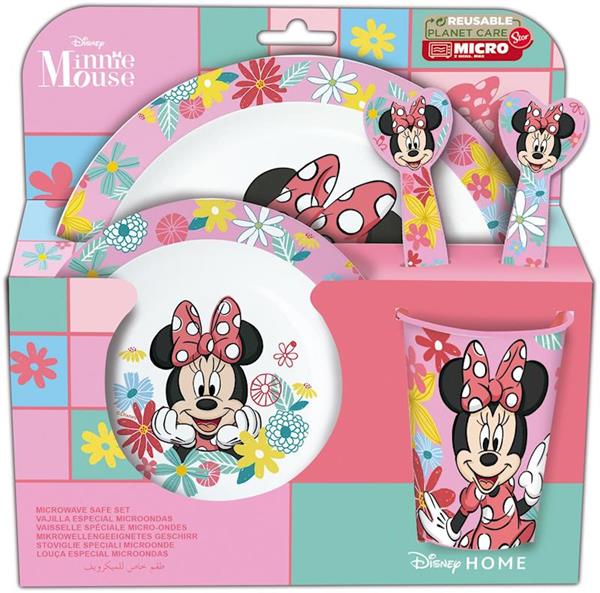 Imagen de Minnie Mouse Set Vajilla 5 Piezas