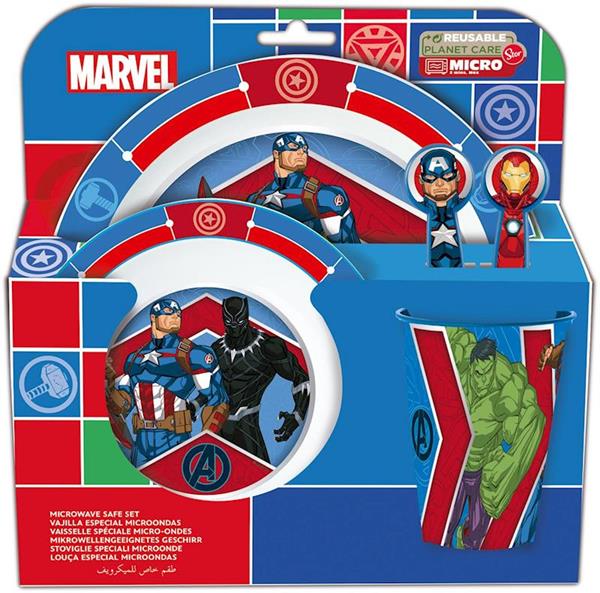 Imagen de Los Vengadores Set Vajilla 5 Piezas