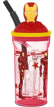 Imagen de Iron Man Vaso Figura 3D 360 ML