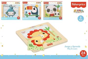 Imagen de Fisher Price Puzzle Animales Madera