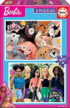 Imagen de Barbie 2 Puzzles 100 Piezas