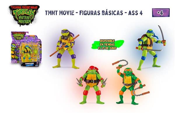 Imagen de Tortugas Ninja Figuras Articuladas 7 cm